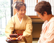 茶寮砂の栖接客